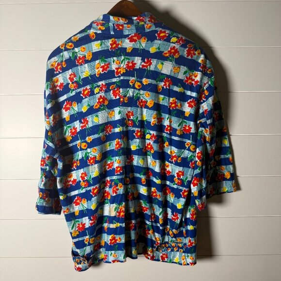 Carole Little Sport Vintage Blouse & Skirt Set Cottage Core Sz Large Skirt - Picture 5 of 13